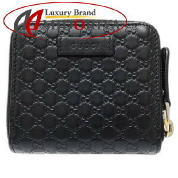 Gucci Black Wallet ssima Micro Leather - Picture 1 of 9